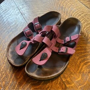 Birkenstock Mauve Sandals with Adjustable Straps